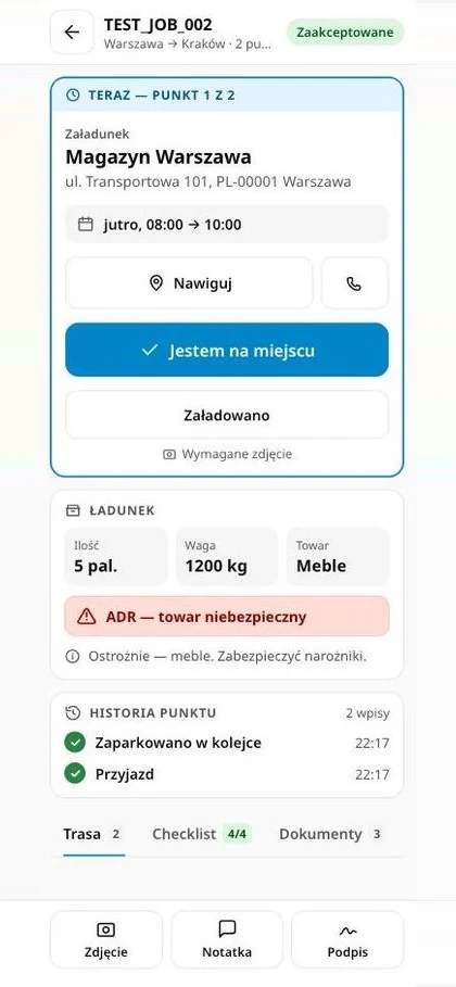 nova:driverJOBS-scherm: Stop voor stop